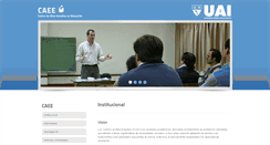 Desktop Screenshot of caee.uai.edu.ar