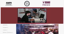 Desktop Screenshot of caeti.uai.edu.ar