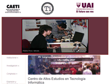 Tablet Screenshot of caeti.uai.edu.ar
